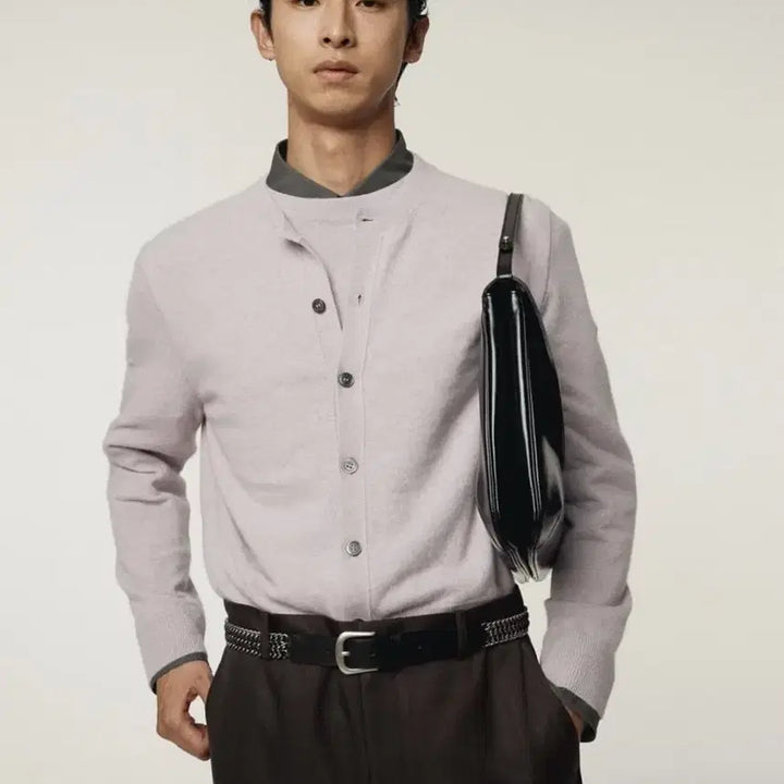 [SOLD OUT] 렉토 25FW 크루넥 레이어드 가디건 라벤더 XL 팝니다!