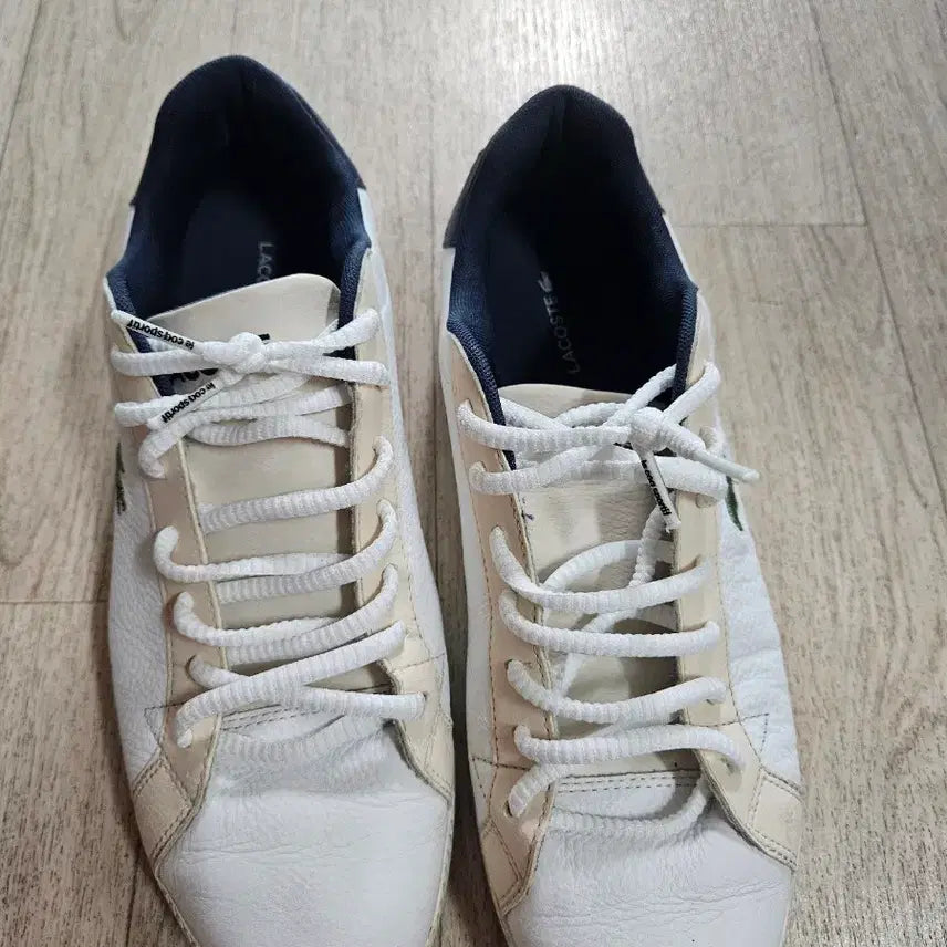 [BUNJANG] Lacoste White Sneakers UK8 / 라코스테 흰색 스니커즈 운동화 UK8