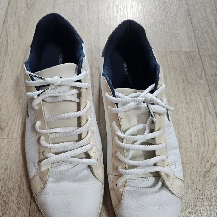 [BUNJANG] Lacoste White Sneakers UK8 / 라코스테 흰색 스니커즈 운동화 UK8