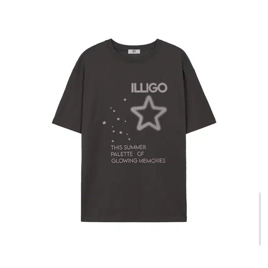 [BUNJANG] Il Lago Oversized Star Spray Short Sleeve T-shirt / [새상품] 정가 46000원 일리고 오버핏 스타 스프레이 반팔 티셔츠