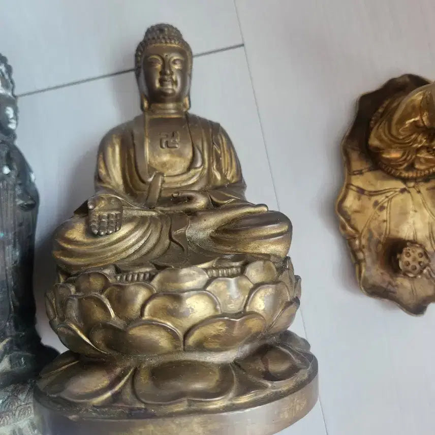 [BUNJANG] Antique Bronze Buddha Statues Bundle Set / 세월있는 동브론즈  불상(일괄판매)