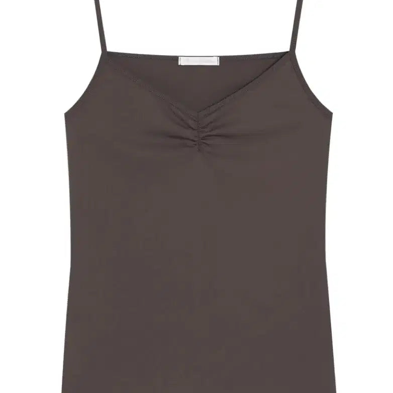 [BUNJANG] Shopfairy Clear Sleeveless Top Brown / 샵페어리 clear sleeveless 브라운