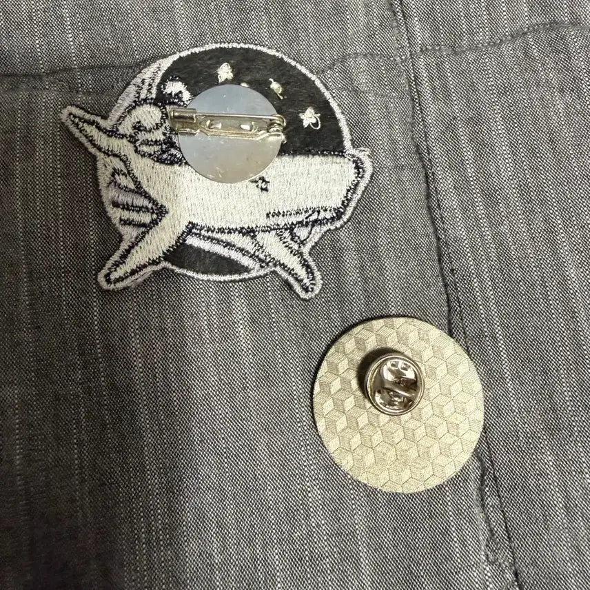 [BUNJANG] Aladdin Moby Dick Pin Button &amp; Wappen Bundle / 알라딘 서점 굿즈 모비딕 핀버튼 와펜 일괄