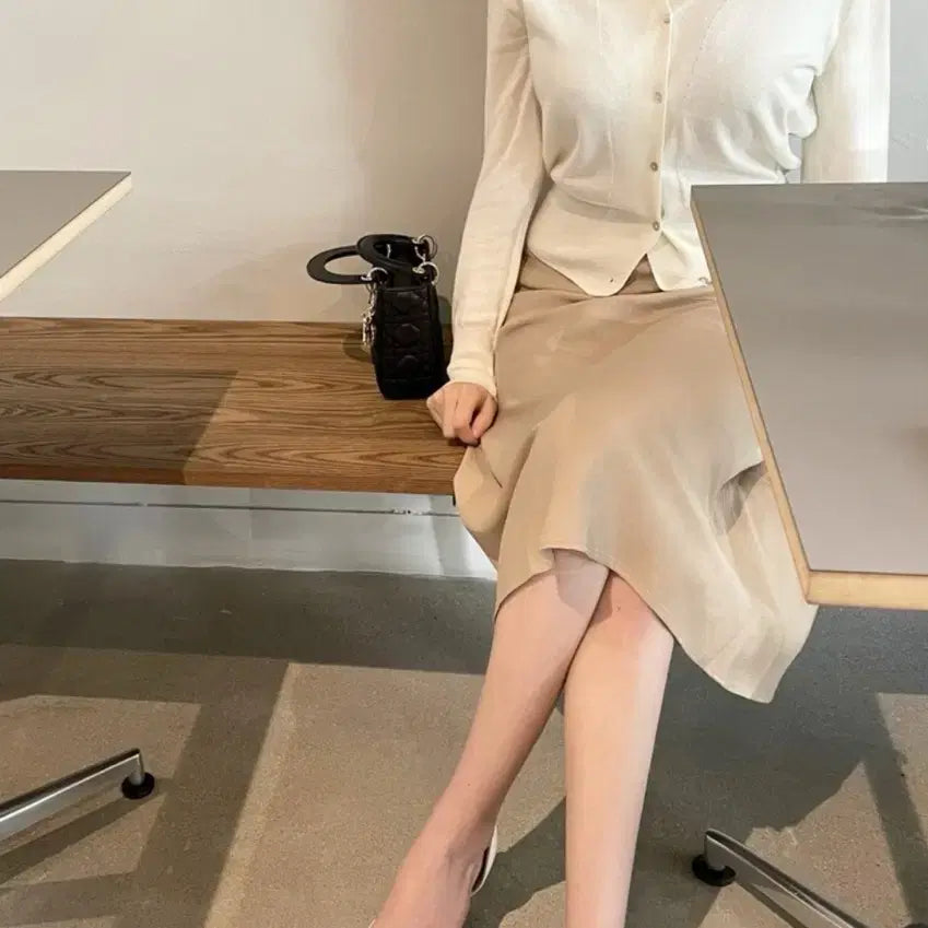 [BUNJANG] CLORE Open Collar Cardigan / CLORE 클로르 오픈 카라 가디건