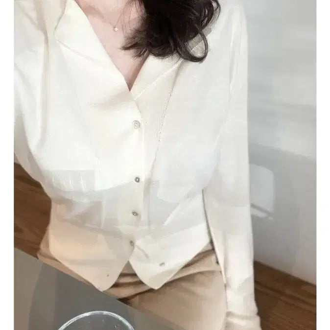 [BUNJANG] CLORE Open Collar Cardigan / CLORE 클로르 오픈 카라 가디건