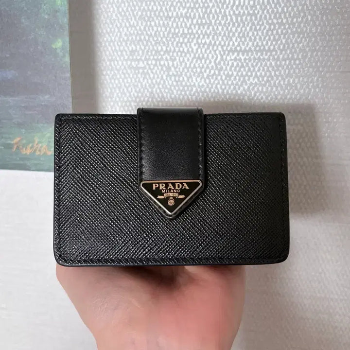 [BUNJANG] Prada Saffiano Accordion Card Wallet / 프라다 사피아노 아코디언 지갑
