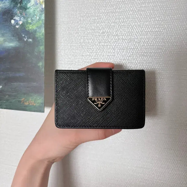 [BUNJANG] Prada Saffiano Accordion Card Wallet / 프라다 사피아노 아코디언 지갑