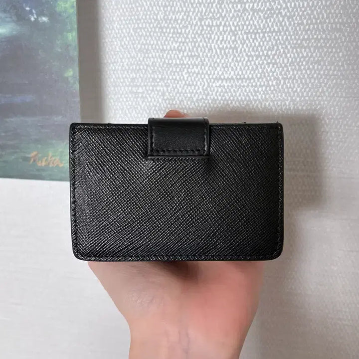 [BUNJANG] Prada Saffiano Accordion Card Wallet / 프라다 사피아노 아코디언 지갑