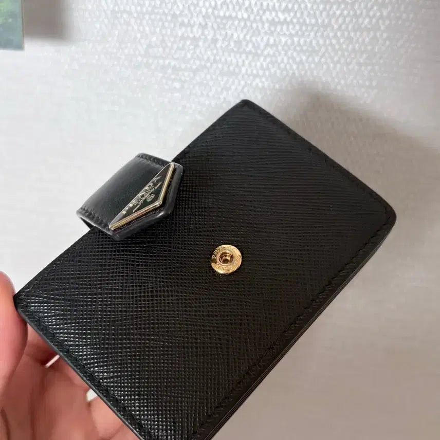 [BUNJANG] Prada Saffiano Accordion Card Wallet / 프라다 사피아노 아코디언 지갑