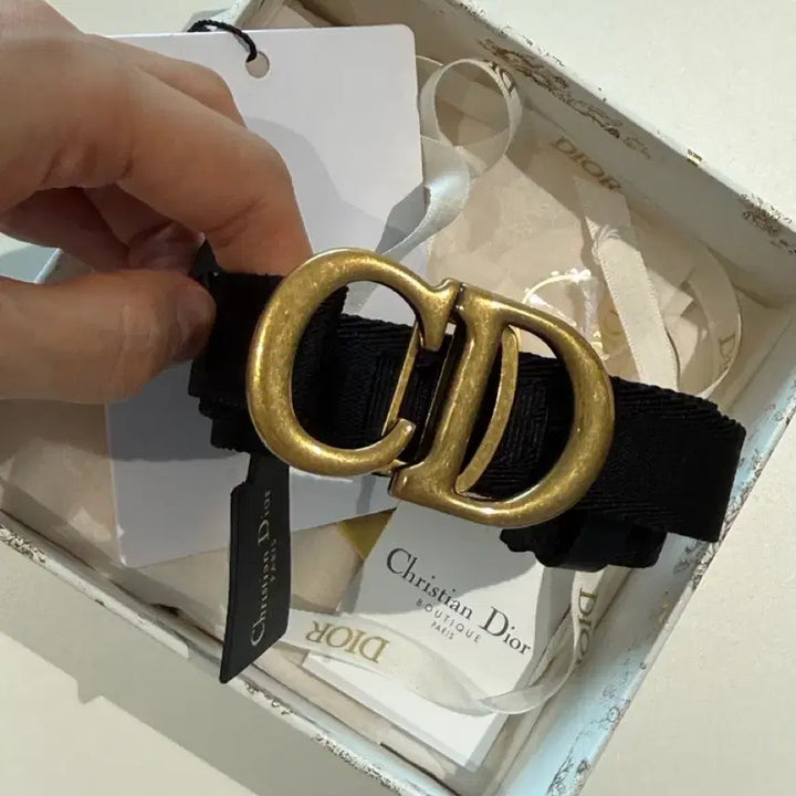 [BUNJANG] Dior Fabric Belt Small Size / 디올 패브릭 벨트 스몰사이즈