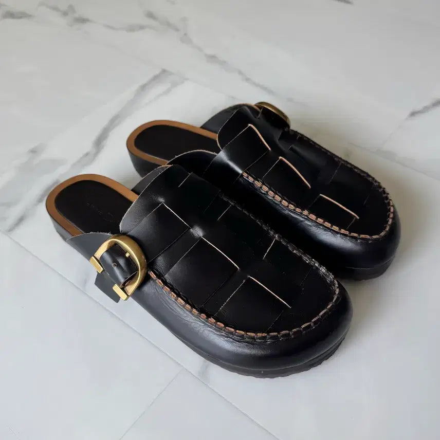 [BUNJANG] Massimo Dutti Leather Mules / 마시모두띠 레더 뮬