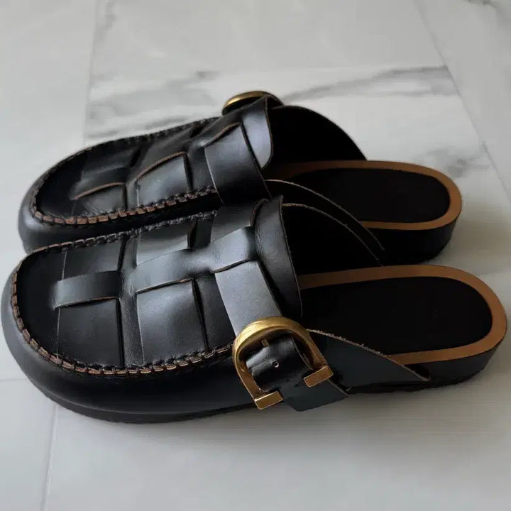 [BUNJANG] Massimo Dutti Leather Mules / 마시모두띠 레더 뮬