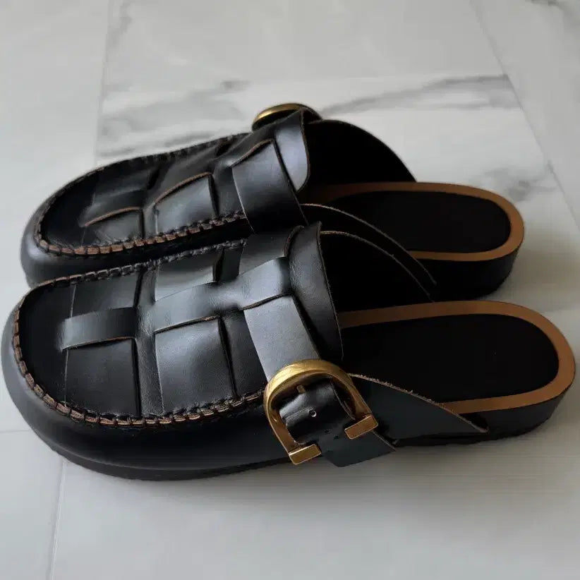[BUNJANG] Massimo Dutti Leather Mules / 마시모두띠 레더 뮬