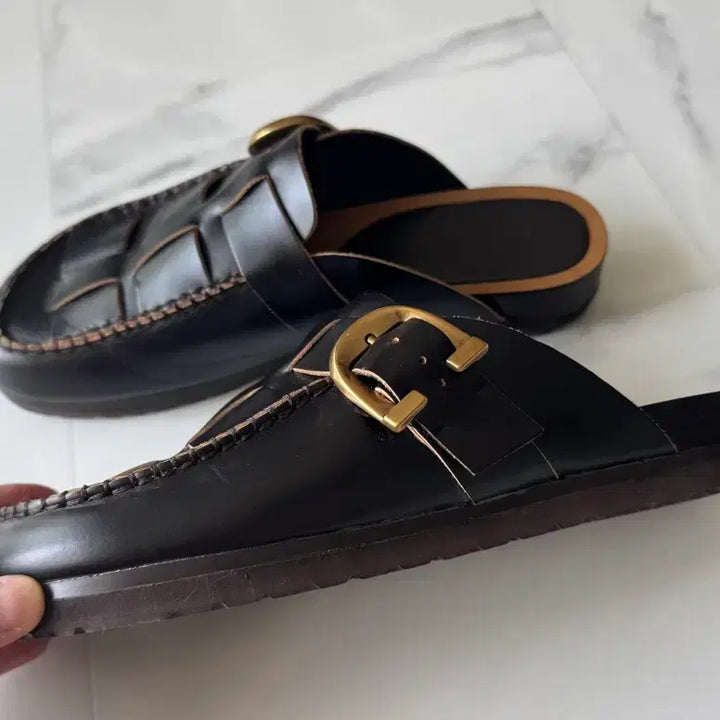 [BUNJANG] Massimo Dutti Leather Mules / 마시모두띠 레더 뮬