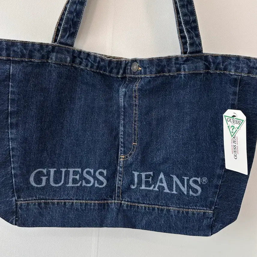 [SOLD OUT] 게스 현진 각인 가방 데님 숄더백