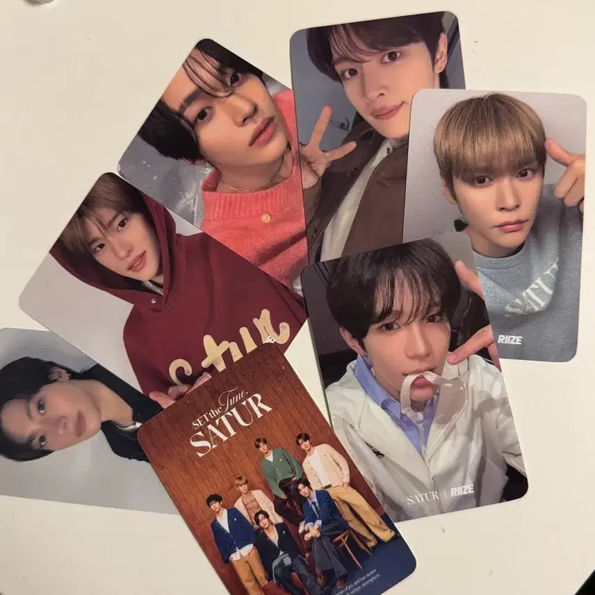[BUNJANG] RIIZE Seunghan, Anton, Wonbin, Sohee, Shotaro, Sungchan Satur Photocard / 라이즈 satur 포카 6인