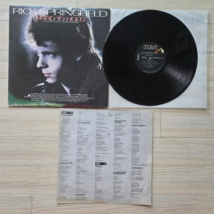 [BUNJANG] Rick Springfield Hard to Hold OST LP / 릭 스프링필드 Hard to Hold OST LP 음반