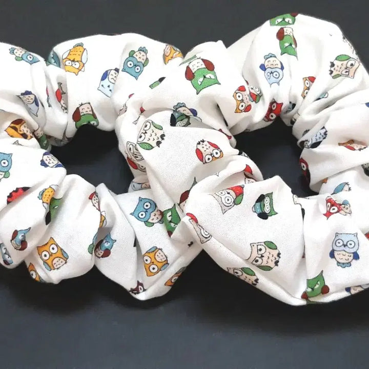 [BUNJANG] Unbranded Fabric Scrunchie Bundle Set / (14개 일괄)부엉이 곱창밴드/헤어슈슈/면소재
