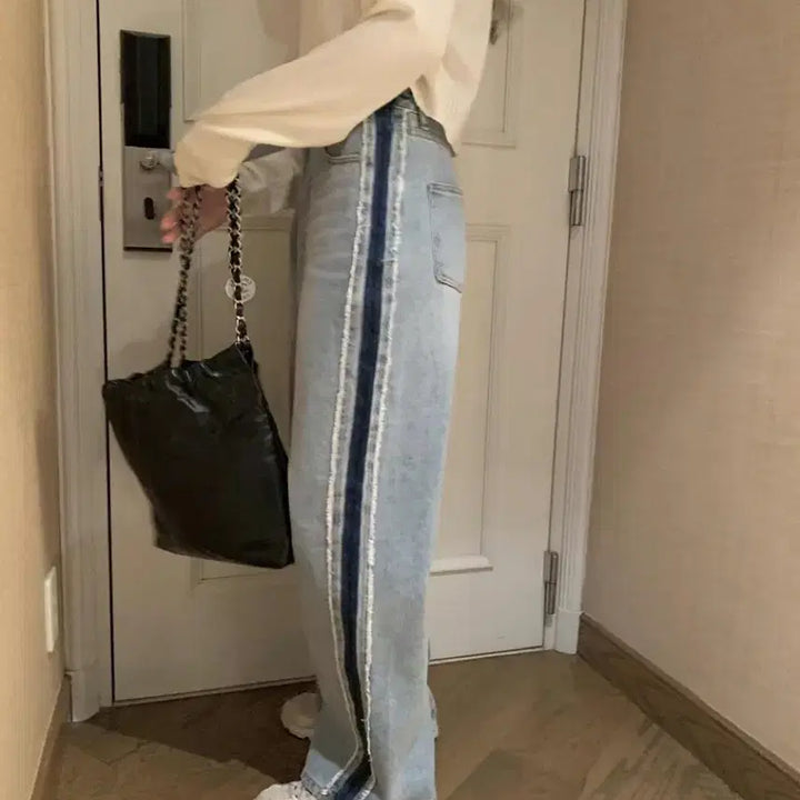 [BUNJANG] Poster Tassel Light Wash Denim Small / 포스터 테슬연청데님 스몰
