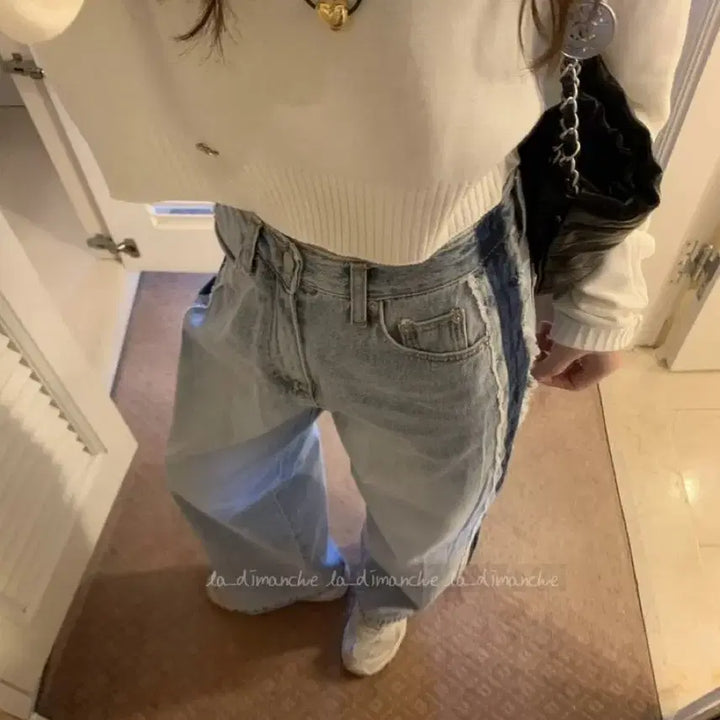 [BUNJANG] Poster Tassel Light Wash Denim Small / 포스터 테슬연청데님 스몰