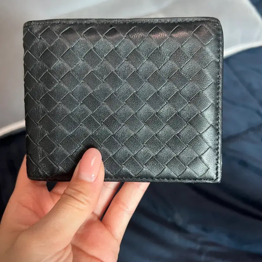 [BUNJANG] Bottega Veneta Black Bi-fold Wallet / 보테가베네타 블랙 반지갑