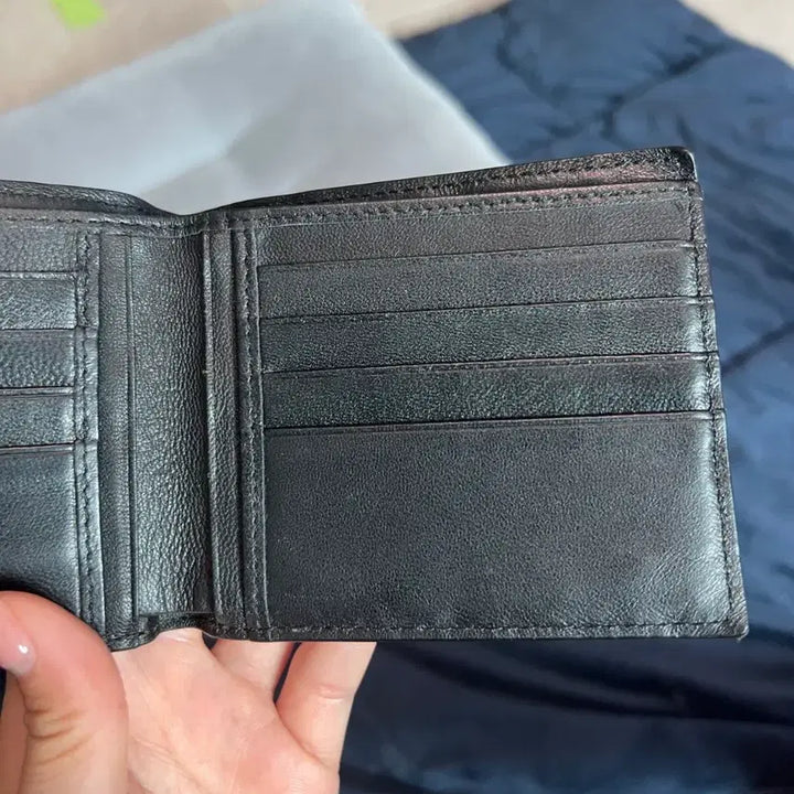 [BUNJANG] Bottega Veneta Black Bi-fold Wallet / 보테가베네타 블랙 반지갑