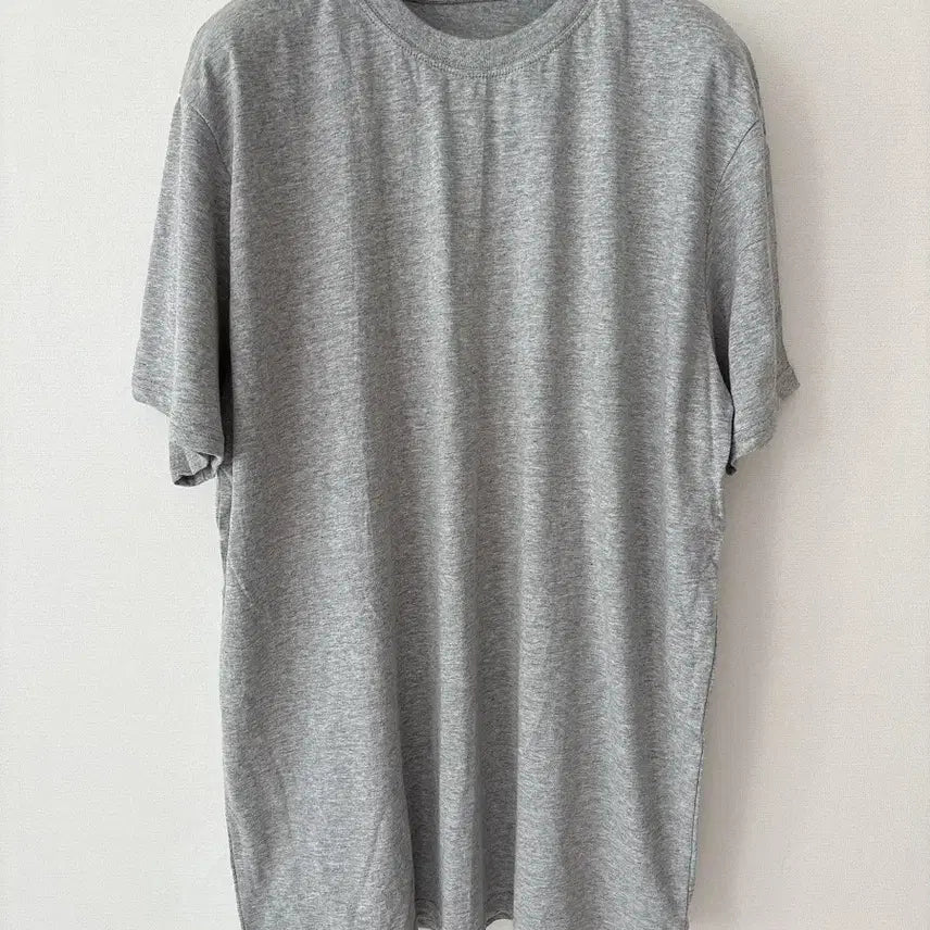 [SOLD OUT] *새상품* 고급 국산 면 100% 남성 그레이 기본 반팔티셔츠 회색 면티