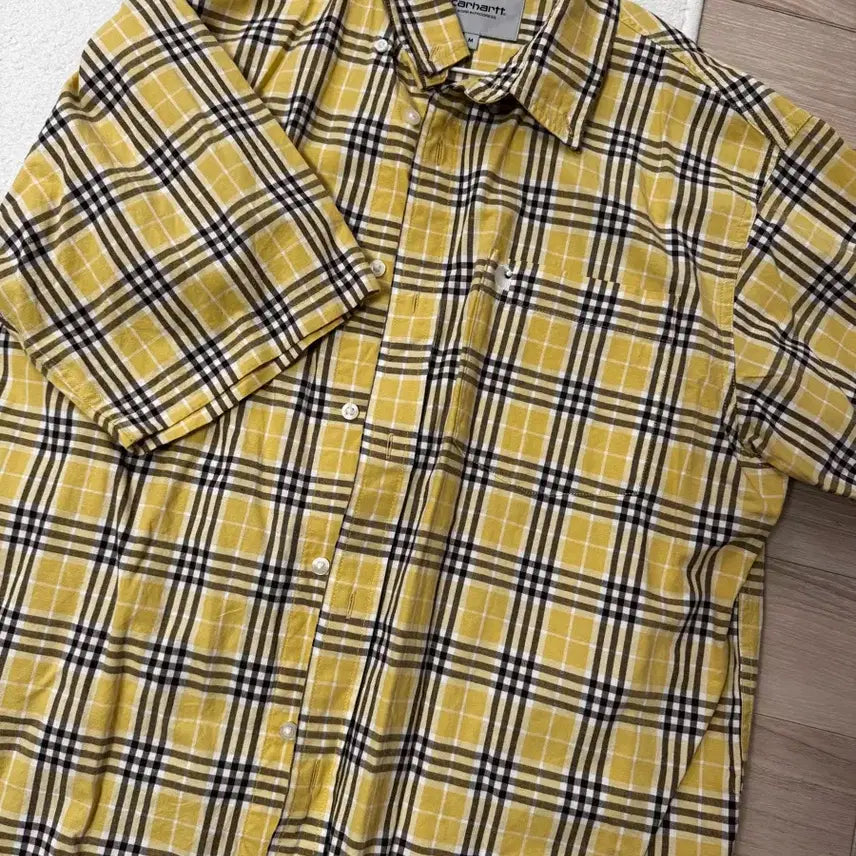 [BUNJANG] Carhartt Nibben Check Short Sleeve Shirt / 칼하트 니벤 체크 반팔 셔츠