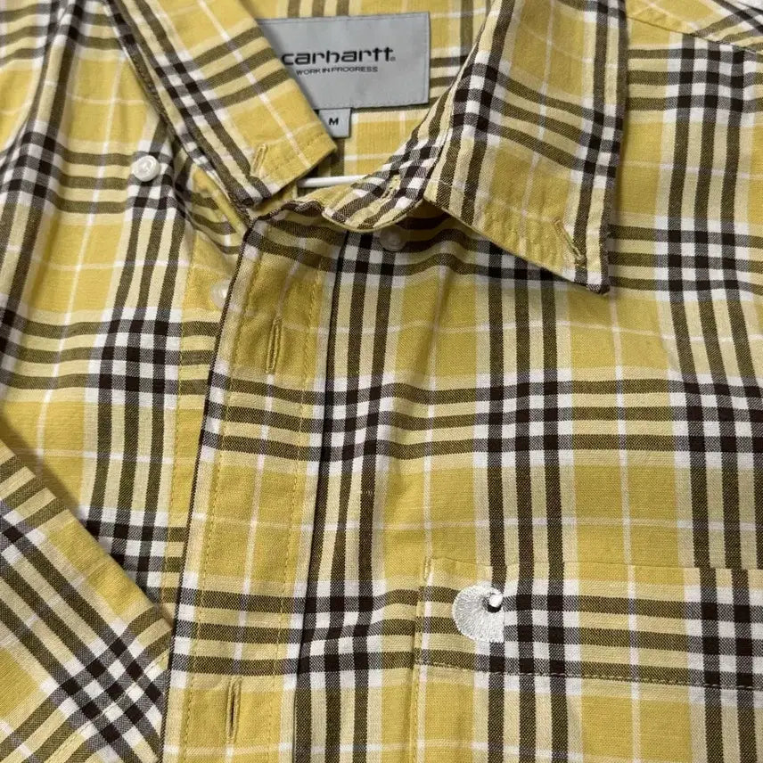 [BUNJANG] Carhartt Nibben Check Short Sleeve Shirt / 칼하트 니벤 체크 반팔 셔츠