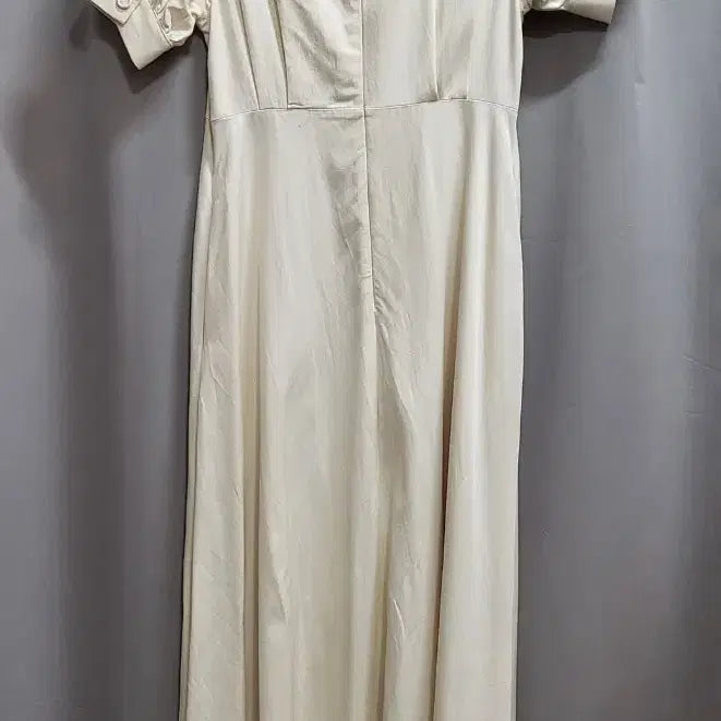 [BUNJANG] Nonlocal Ivory Square Neck Puff Sleeve Dress S / 논로컬 아이보리 스퀘어넥 퍼프소매 원피스 S