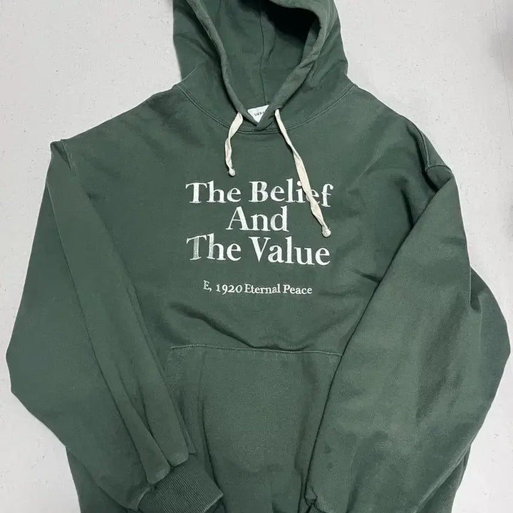 [BUNJANG] Urban Stuff Green Hoodie M / 어반스터프 초록 후드티