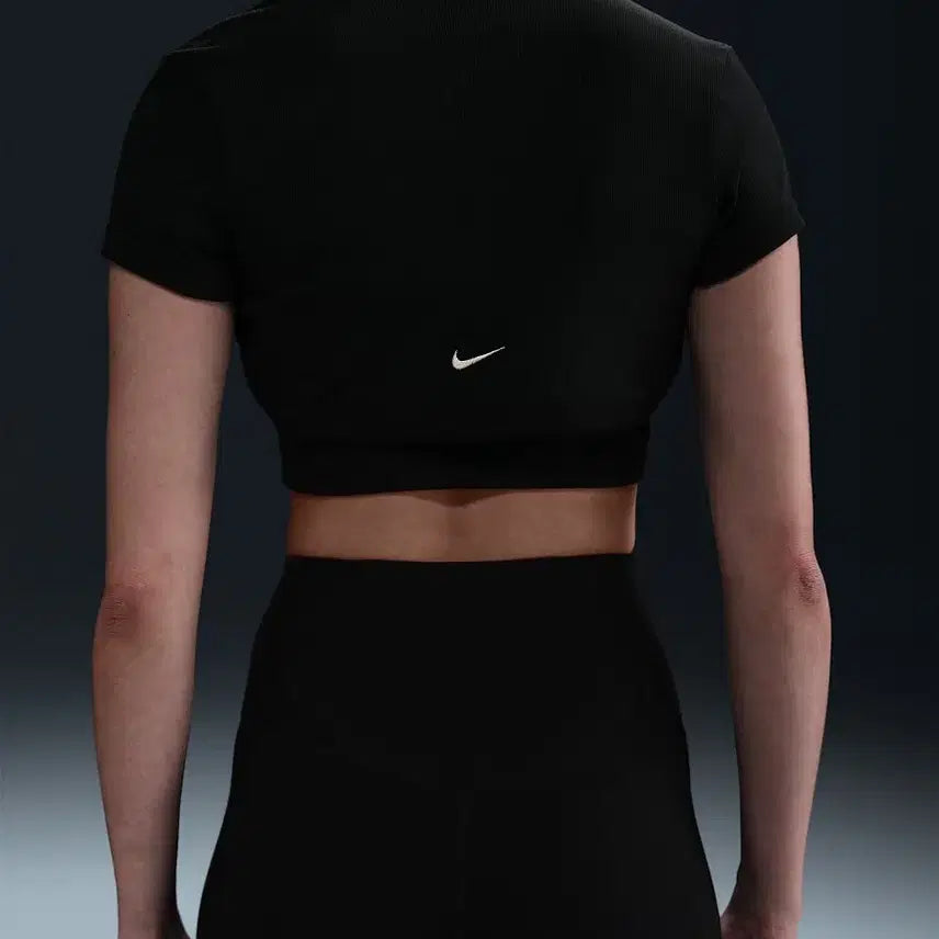 [BUNJANG] Nike Black Chill Knit Top and Bolero Set / 나이키 블랙 칠 니트 (탑+볼레로)