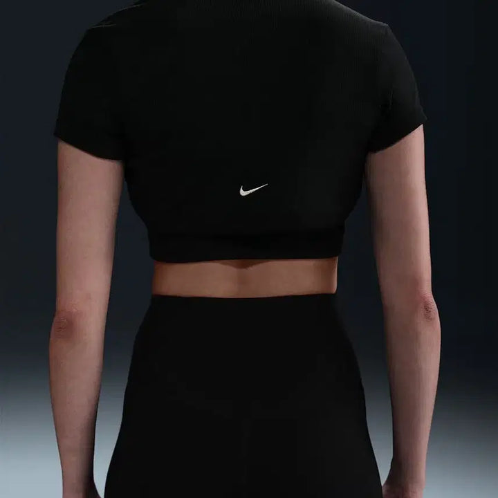 [BUNJANG] Nike Black Chill Knit Top and Bolero Set / 나이키 블랙 칠 니트 (탑+볼레로)