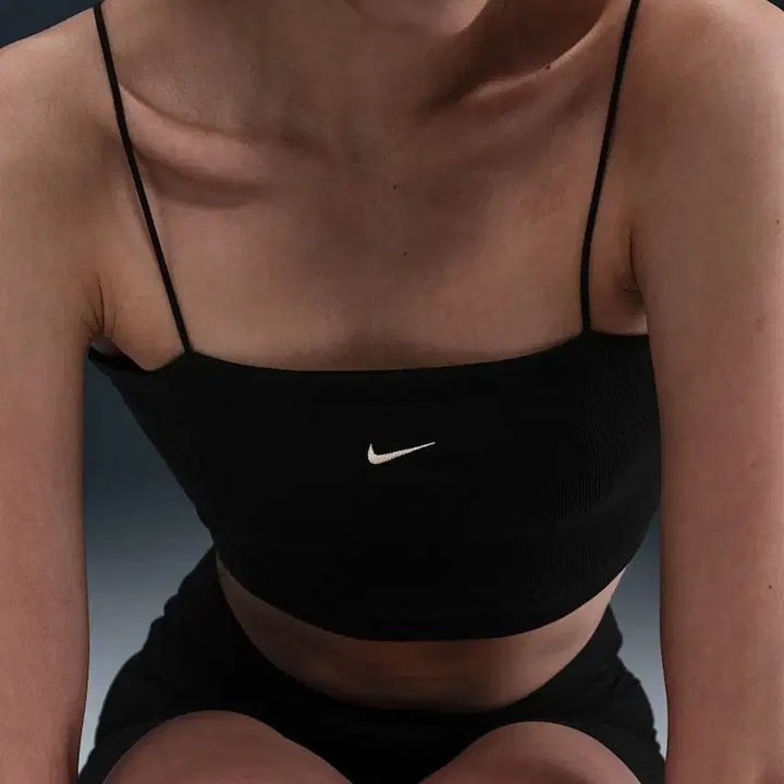 [BUNJANG] Nike Black Chill Knit Top and Bolero Set / 나이키 블랙 칠 니트 (탑+볼레로)