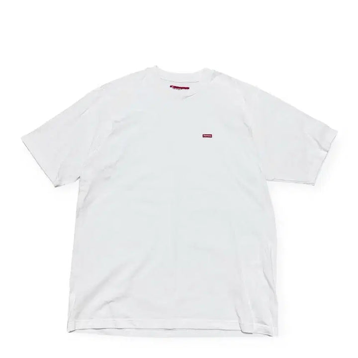 [BUNJANG] Supreme Box Logo White T-Shirt / 슈프림 박스로고 흰색 반팔 티셔츠
