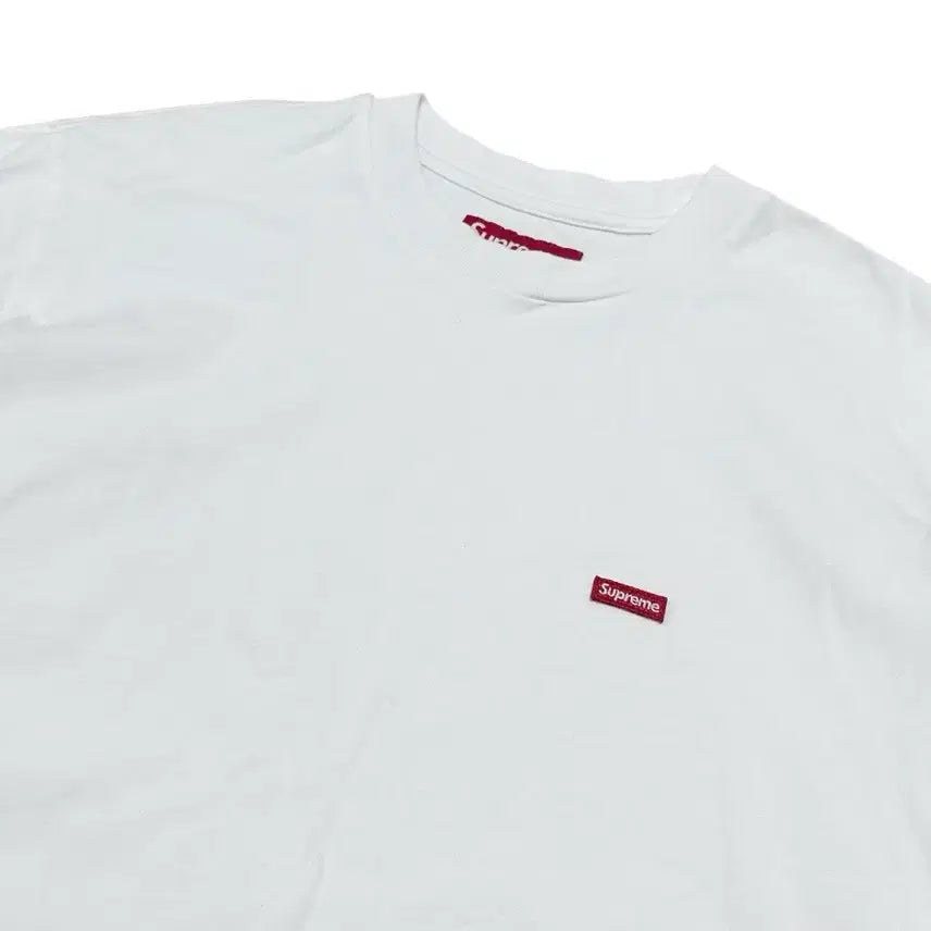 [BUNJANG] Supreme Box Logo White T-Shirt / 슈프림 박스로고 흰색 반팔 티셔츠