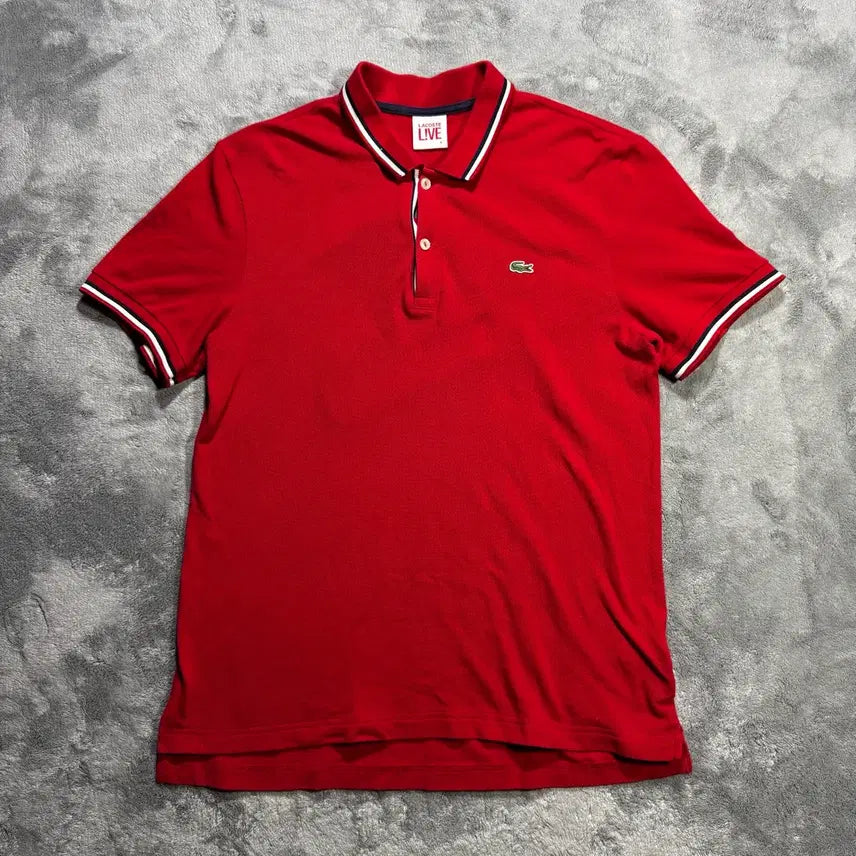 [BUNJANG] Lacoste Red Polo Shirt / 라코스테 레드 폴로티셔츠