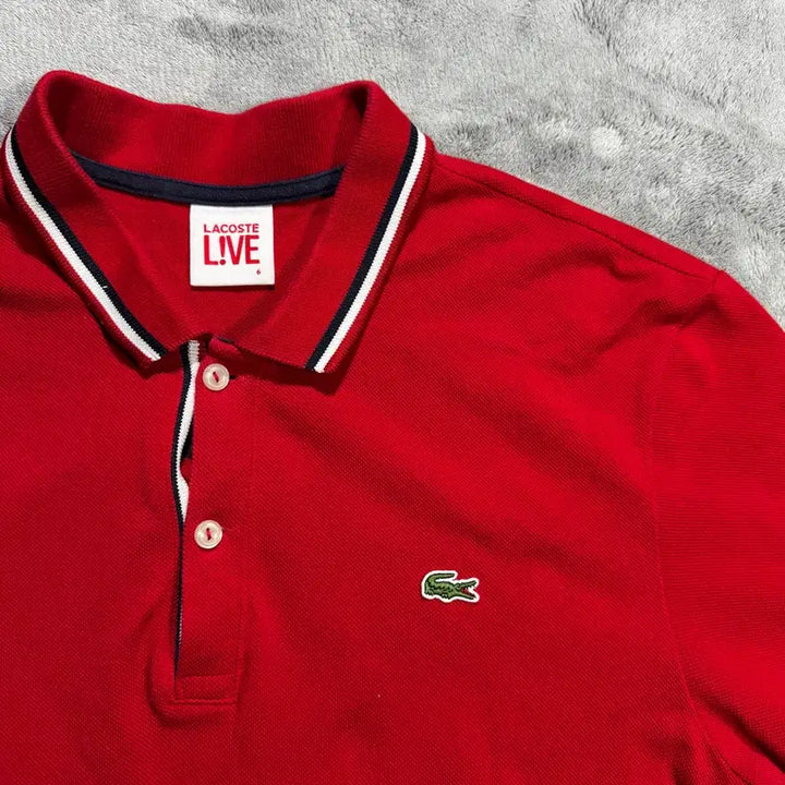 [BUNJANG] Lacoste Red Polo Shirt / 라코스테 레드 폴로티셔츠