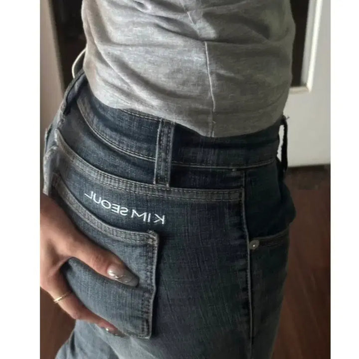 [BUNJANG] KIMSEOUL Grey Bootcut Jeans / 킴서울 KIMSEOUL 그레이 부츠컷 청바지 m 새상품