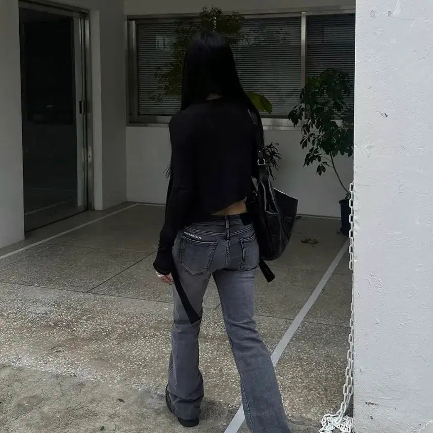 [BUNJANG] KIMSEOUL Grey Bootcut Jeans / 킴서울 KIMSEOUL 그레이 부츠컷 청바지 m 새상품