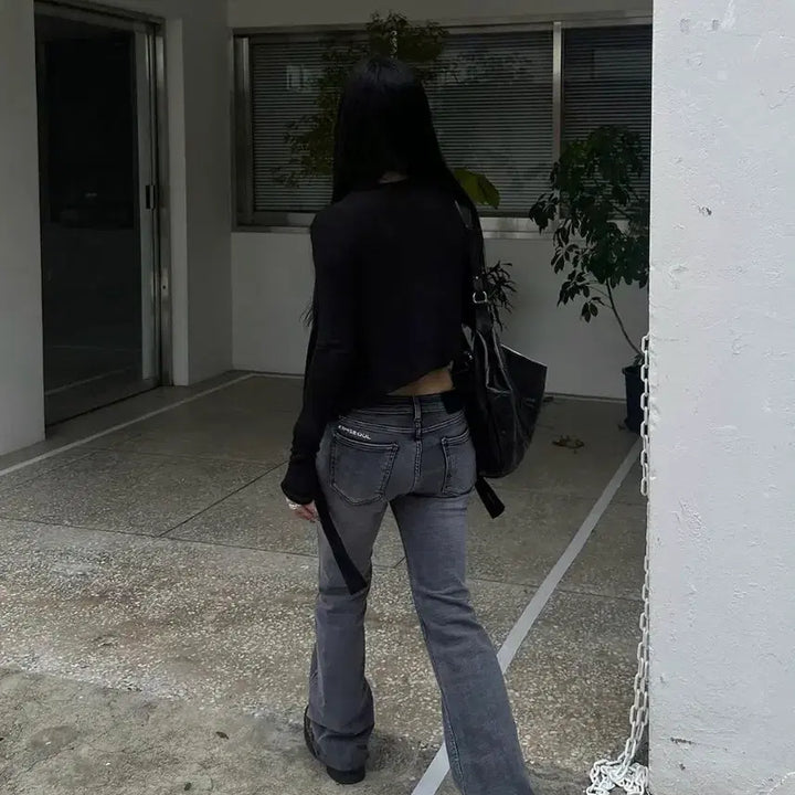 [BUNJANG] KIMSEOUL Grey Bootcut Jeans / 킴서울 KIMSEOUL 그레이 부츠컷 청바지 m 새상품
