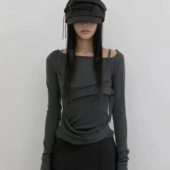 [SOLD OUT] 플레어업 레이어드 뷔스티에 롱슬리브