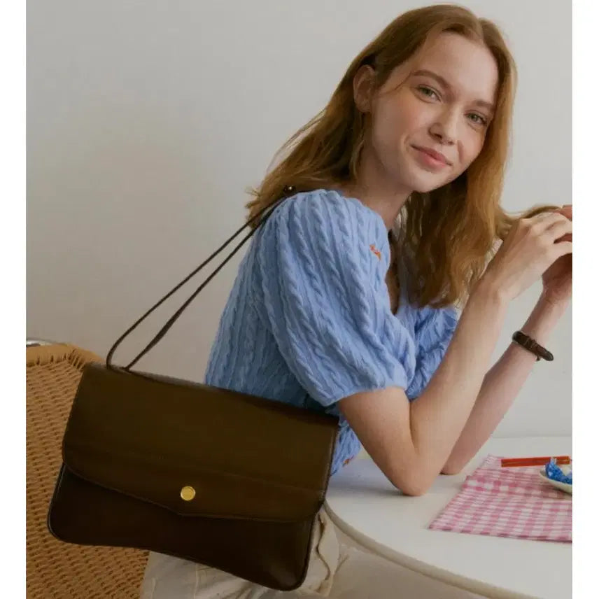 [BUNJANG] Le-Meow Sac Monde Shoulder Bag - Brown / 희귀템 르메메 가방 삭 몽드 브라운