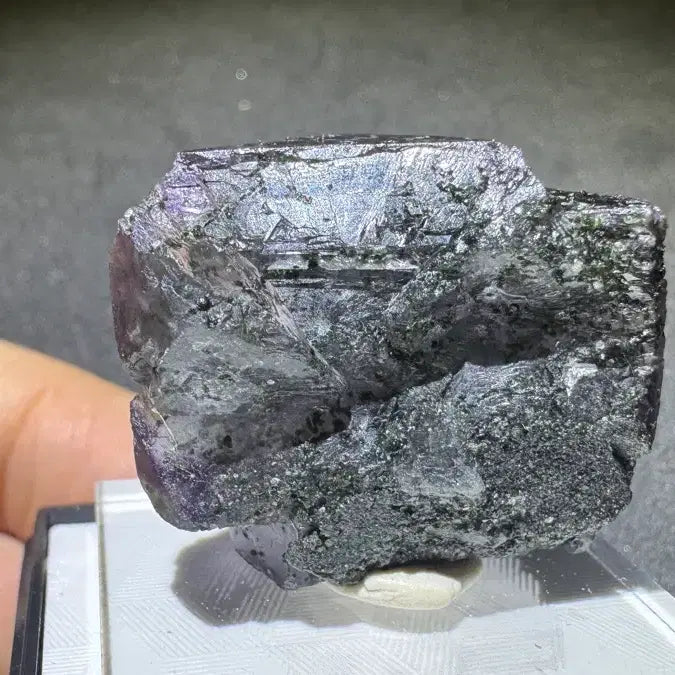 [BUNJANG] Purple Fluorite with Green Chlorite Specimen / 보라형석
