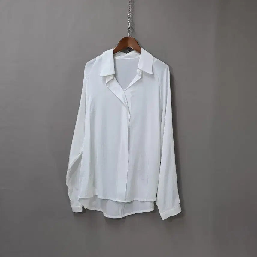 [SOLD OUT] 난닝9  화이트 셔츠 블라우스 긴팔