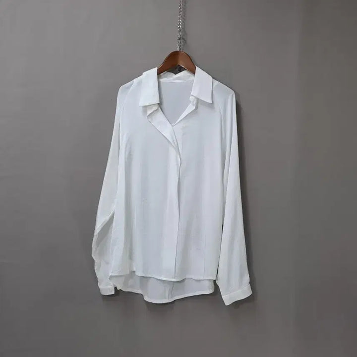 [SOLD OUT] 난닝9  화이트 셔츠 블라우스 긴팔