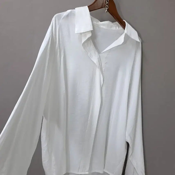 [SOLD OUT] 난닝9  화이트 셔츠 블라우스 긴팔