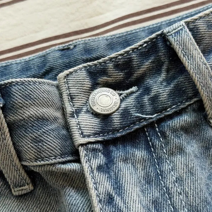 [BUNJANG] Outstanding Denim Carpenter Shorts / [옷장정리떨이] 아웃스탠딩 데님 카펜터 쇼츠