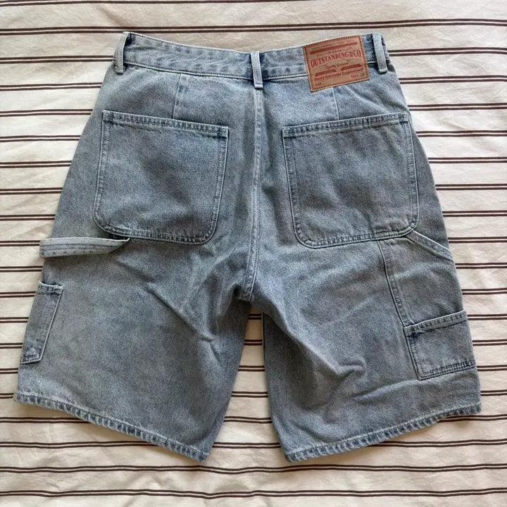[BUNJANG] Outstanding Denim Carpenter Shorts / [옷장정리떨이] 아웃스탠딩 데님 카펜터 쇼츠