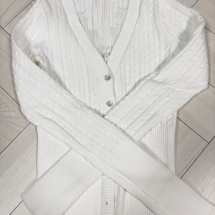 [BUNJANG] Imported Lace Knit Cardigan / 엉넬 수입의류 레이스 니트가디건